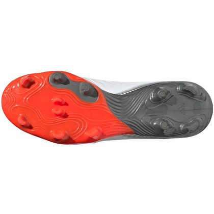 Biało-czerwone buty piłkarskie korki Adidas Copa Sense.3 FG FY6197