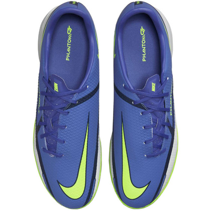 Szaro-niebieskie buty halowe Nike Phantom GT2 Academy DC0765 570