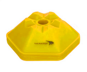 Żółte wysepki grzybki sześciokątne 10szt. 100619