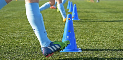 Fioletowy pachołek z dziurami 38 cm Yakimasport 100702