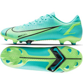 Zielono-miętowe buty piłkarskie korki Nike Mercurial Vapor 14 Academy FG/MG CV0811 403 - Junior