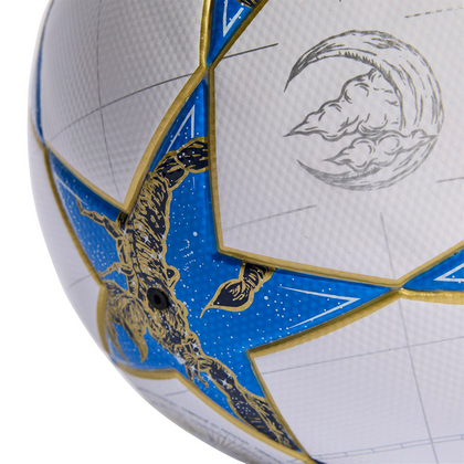 Biało-niebieska piłka nożna Adidas UCL UEFA Champions League JP1548 + pudełko