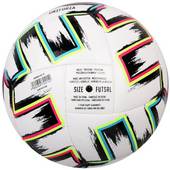 Biała piłka nożna halowa futsal Adidas Uniforia Training Sala FH7349 rozmiar 4