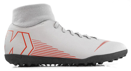 Szaro-czarne buty piłkarskie na orlik Nike Mercurial Superfly Club TF AH7372-060