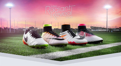 Biało-pomarańczowe buty piłkarskie Nike Tiempo Genio FG 819213-108