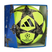 Seledynowo-czarna piłka nożna meczowa Liga Mistrzów Adidas UCL Pro JP1545