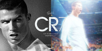 Białe buty piłkarskie na halę Nike Mercurial Victory IC CR7 852488-401 JR