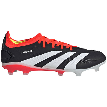 Czarno-koralowe buty piłkarskie Adidas Predator PRO FG IG7777