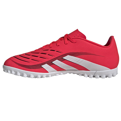 Czerwono-białe buty piłkarskie Adidas Predator League TF ID3784