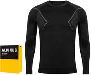Czarna bluza termoaktywna męska Alpinus Baselayer Active GT43189