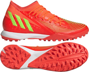 Czerwono-pomarańczowe buty piłkarskie turfy Adidas Predator Edge.3 TF GV8536
