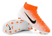 Pomarańczowe buty piłkarskie Nike Mercurial Superfly Academy FG/MG AH7337-801 JR