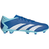 Niebiesko-białe buty piłkarskie Adidas Predator Accuracy.3 L FG GZ0015