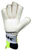 Biało-seledynowe rękawice bramkarskie 4Keepers Diamo Chriso RF - Junior