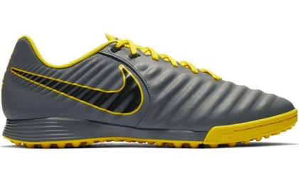 Szaro-żółte buty piłkarskie na orlik Nike TiempoX Legend Academy TF AH7243-070