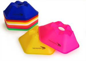 Kolorowe wysepki grzybki sześciokątne 10szt. 100277