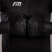 Czarne rękawice bramkarskie Football Masters Invictus X All Black