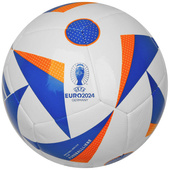 Biało-niebieska piłka nożna Adidas Fussballliebe Club Euro 2024 IN9371