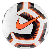 Biało-pomarańczowa piłka Nike Strike Team IMS SC3535-101 r5