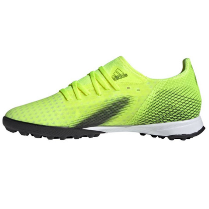 Seledynowo-czarne buty piłkarskie turfy Adidas X Ghosted.3 TF FW6944