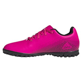 Różowo-czarne buty piłkarskie turfy Adidas X Ghosted.4 TF FW6919 - Junior