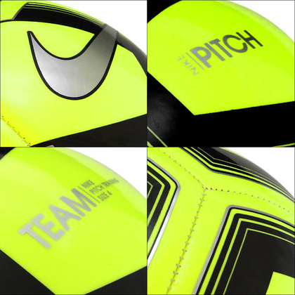 Żółto-czarna piłka nożna Nike Pitch Team SC3893-703 r4