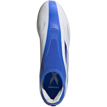 Biało-niebieskie buty piłkarskie korki Adidas X Speedflow.3 LL FG GW7495