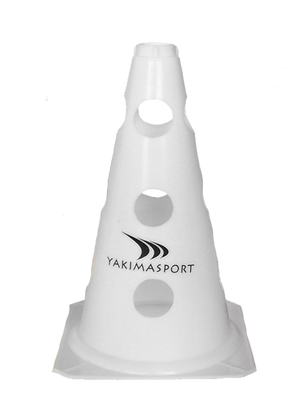 Biały pachołek z otworami 23 cm Yakimasport 100624