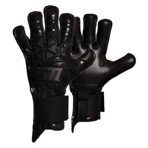 Czarne rękawice bramkarskie Football Masters Invictus X PRO All Black