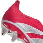 Czerwono-białe buty piłkarskie Adidas Predator League FT SG JP5739