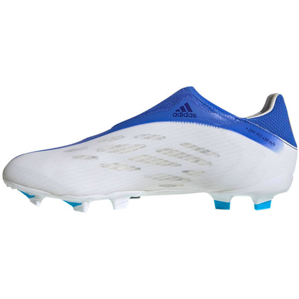 Biało-niebieskie buty piłkarskie korki Adidas X Speedflow.3 LL FG GW7495