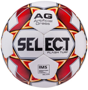 Biało-czerwona piłka nożna Select Flash Turf AG
