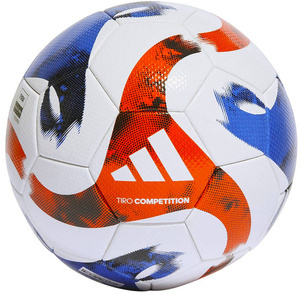 Biało-czerwona piłka nożna Adidas Tiro Competition HT2426
