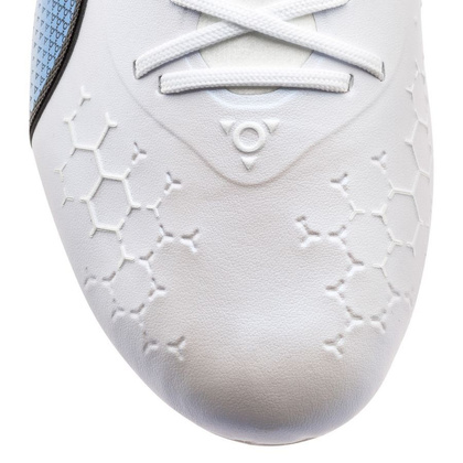 Biało-niebieskie buty sportowe wkręty Puma King Ultimate MxSG 107098 01