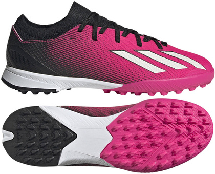 Różowo-czarne buty turfy Adidas X Speedportal.3 GZ2465 - Junior
