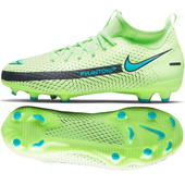 Seledynowe buty piłkarskie Nike Phantom GT Academy FG/MG CW6694 303 - Junior