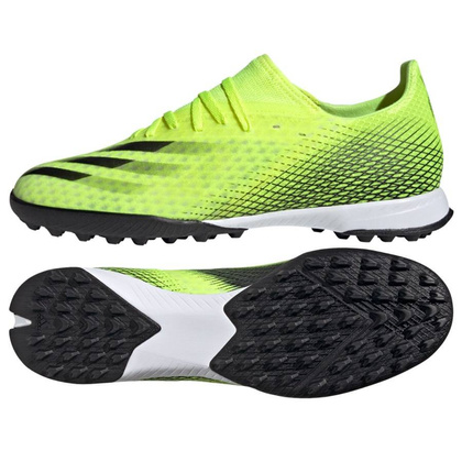 Seledynowo-czarne buty piłkarskie turfy Adidas X Ghosted.3 TF FW6944