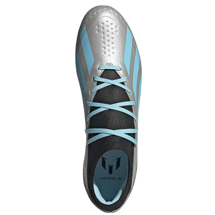 Szaro-błękitne buty korki Adidas X Crazyfast Messi.3 IE4078