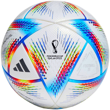 Biała piłka nożna meczowa Adidas Al Rihla Pro Fifa World Cup 2022 H57783