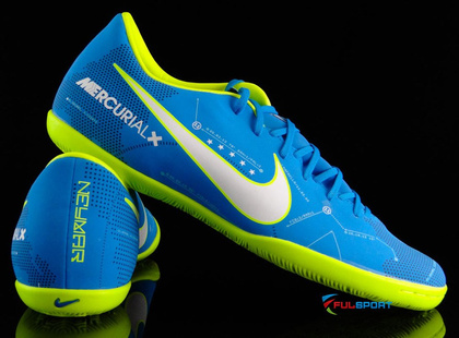 Niebiesko-żółte buty piłkarskie na halę Nike Mercurial Victory IC 921516-400