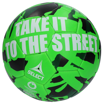 Zielona piłka nożna uliczna Select Street Soccer rozmiar 4.5