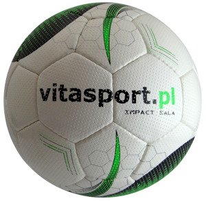 Biała piłka nożna halowa Vitasport Impact Sala - rozmiar 4