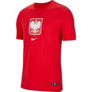 Biało-czerwona koszulka Nike Poland Tee Evergreen Crest CU9191 611