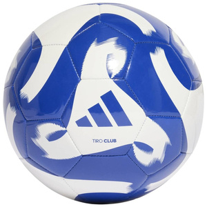 Biało-niebieska piłka nożna Adidas Tiro Club HZ4168