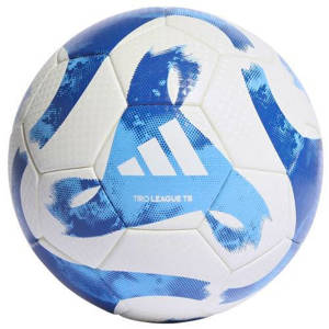 Biało-niebieska piłka nożna Adidas Tiro League TB HT2429