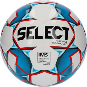 Biało-niebieska piłka nożna halowa Select Futsal Speed DB