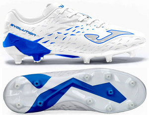 Biało-niebieskie buty piłkarskie Joma Evolution Cup 2302 ECUS2302FG
