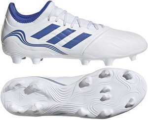Biało-niebieskie buty piłkarskie korki Adidas Copa Sense.3 FG GW4959