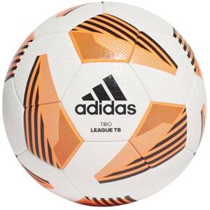 Biało-pomarańczowa piłka nożna Adidas Tiro League TB FS0374