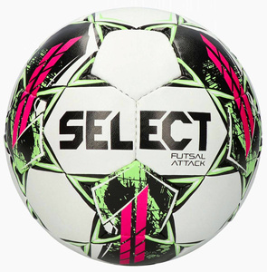 Biało-różowa piłka nożna halowa Select Futsal Attack v22 320008